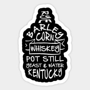 Kentucky Whiskey Jug Original Typographic Sticker